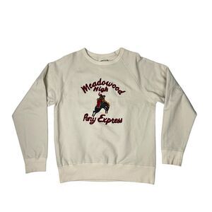 Samuel Zelig Meadowood Crewneck Sweatshirt Size Medium Natural Rodeo Made In USA